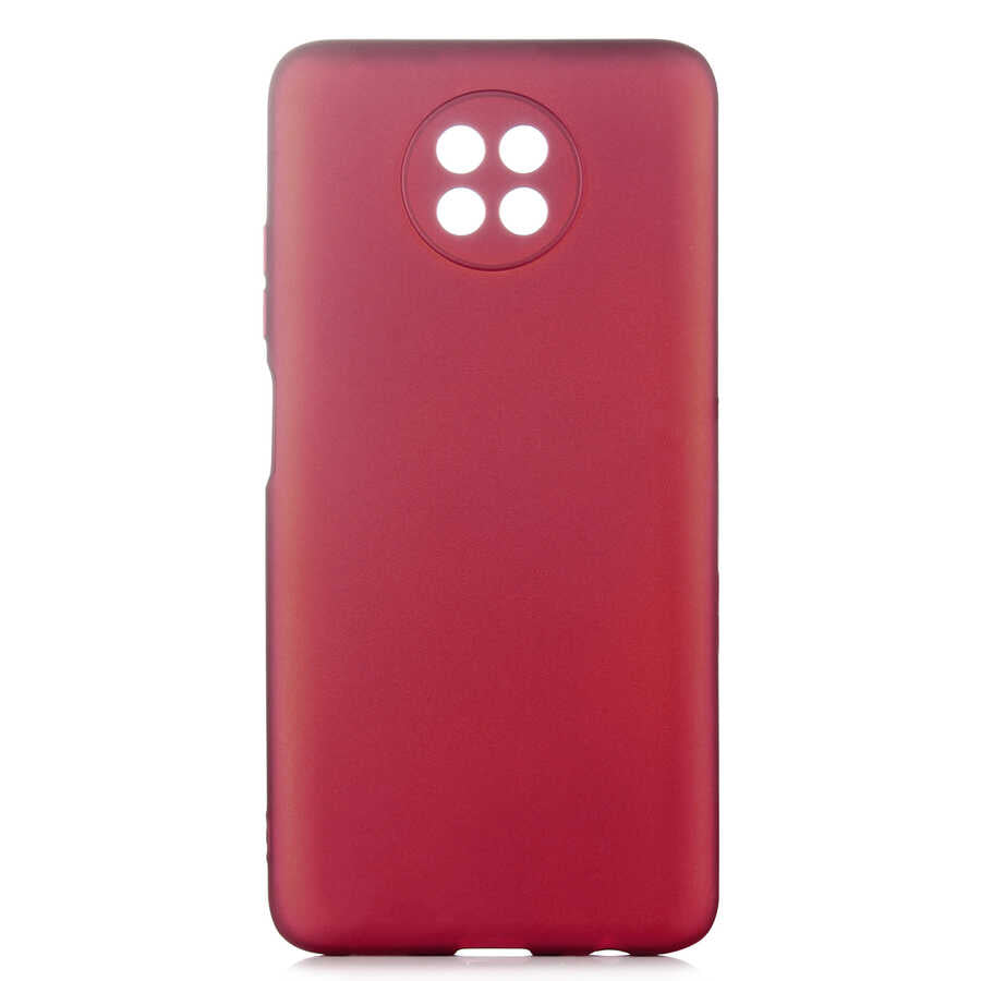 Xiaomi Redmi Note 9 5G Kılıf Zore Premier Silikon Kapak Mürdüm