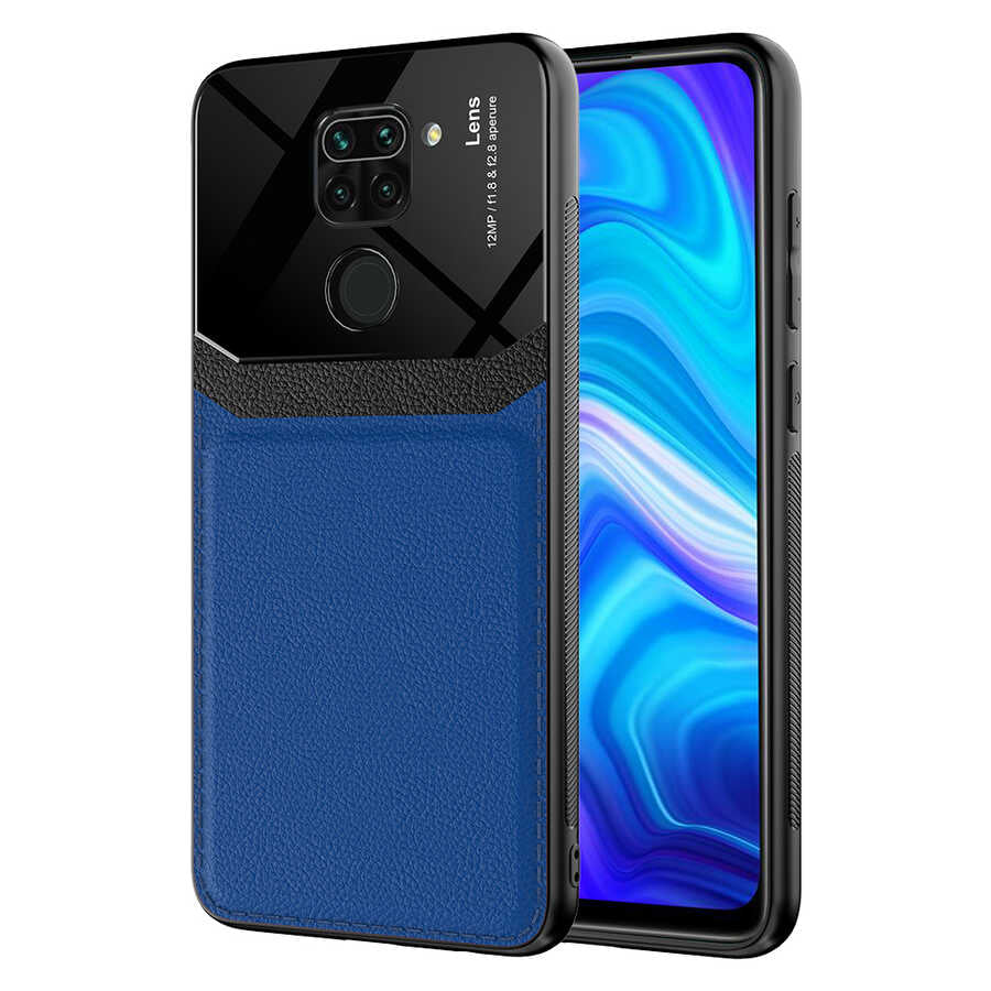 Xiaomi Redmi Note 9 Kılıf Zore Emiks Kapak Lacivert