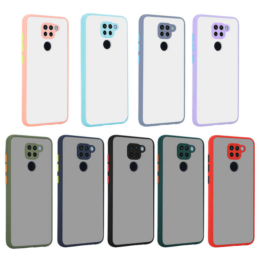 Xiaomi Redmi Note 9 Kılıf Zore Hux Kapak Mor