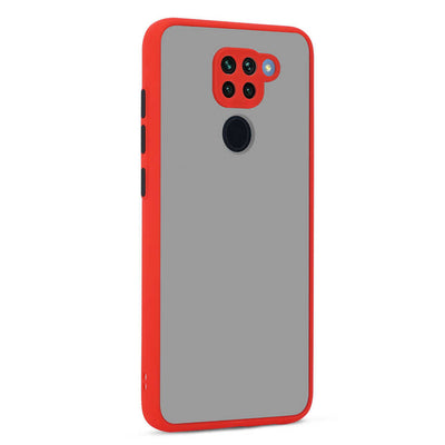 Xiaomi Redmi Note 9 Kılıf Zore Hux Kapak Kırmızı