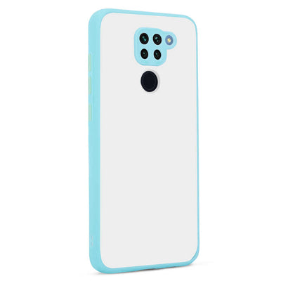 Xiaomi Redmi Note 9 Kılıf Zore Hux Kapak Turkuaz