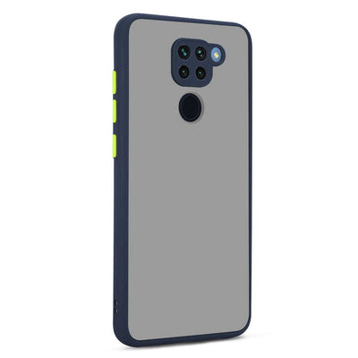 Xiaomi Redmi Note 9 Kılıf Zore Hux Kapak Lacivert
