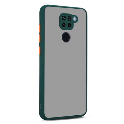 Xiaomi Redmi Note 9 Kılıf Zore Hux Kapak Koyu Yeşil
