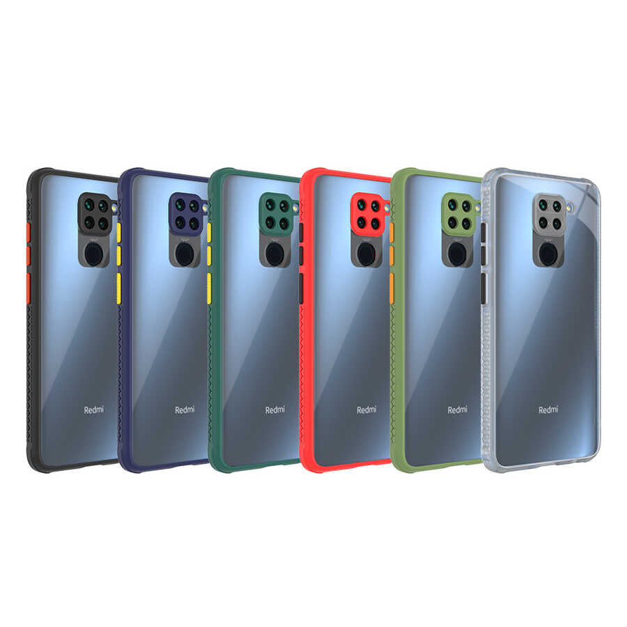 Xiaomi Redmi Note 9 Kılıf Zore Kaff Kapak Lacivert