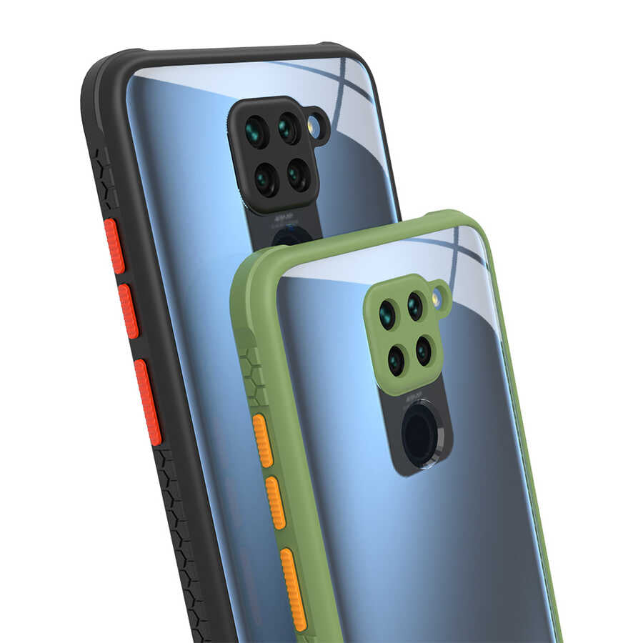 Xiaomi Redmi Note 9 Kılıf Zore Kaff Kapak Lacivert