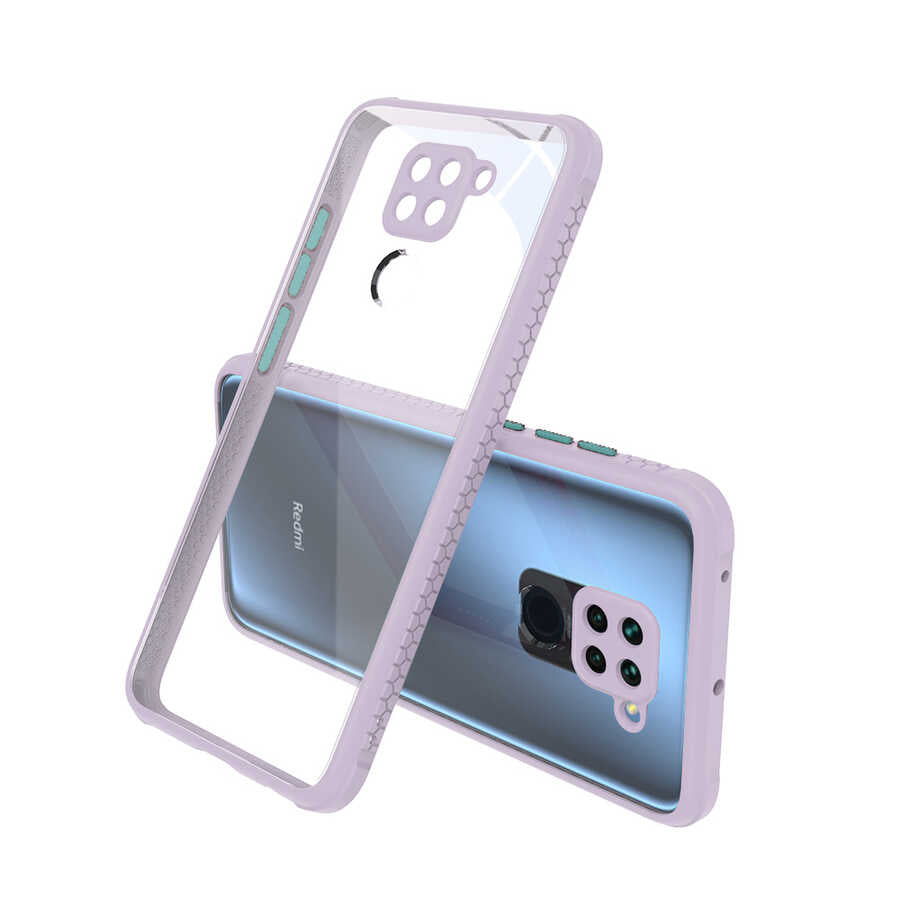 Xiaomi Redmi Note 9 Kılıf Zore Kaff Kapak Mor