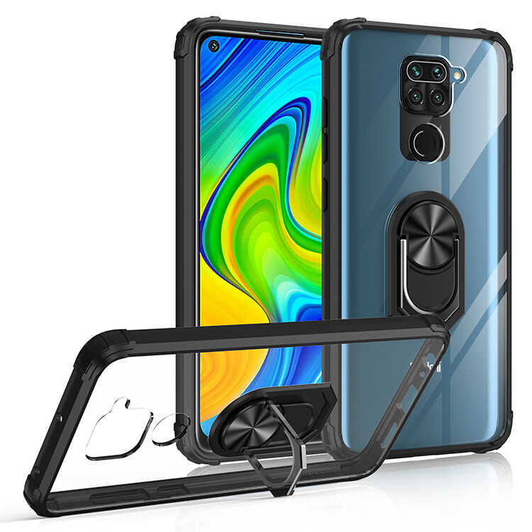 Xiaomi Redmi Note 9 Kılıf Zore Mola Kapak Siyah