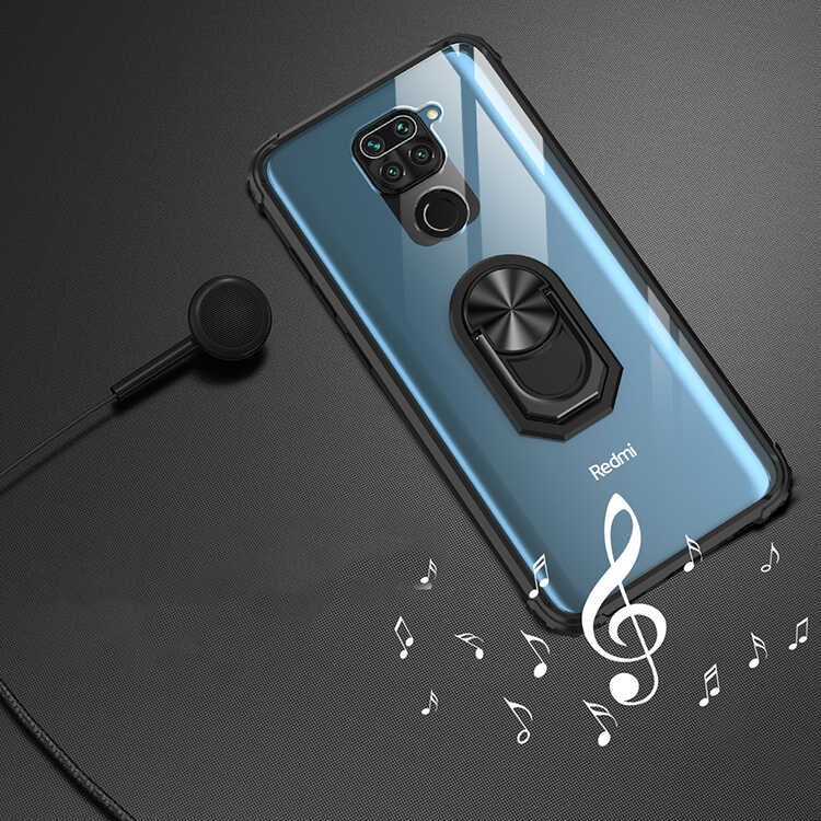 Xiaomi Redmi Note 9 Kılıf Zore Mola Kapak Siyah