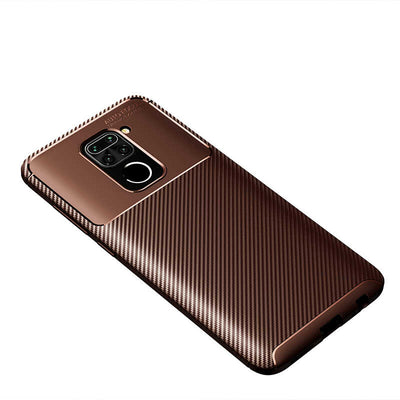 Xiaomi Redmi Note 9 Kılıf Zore Negro Silikon Kapak Kahverengi