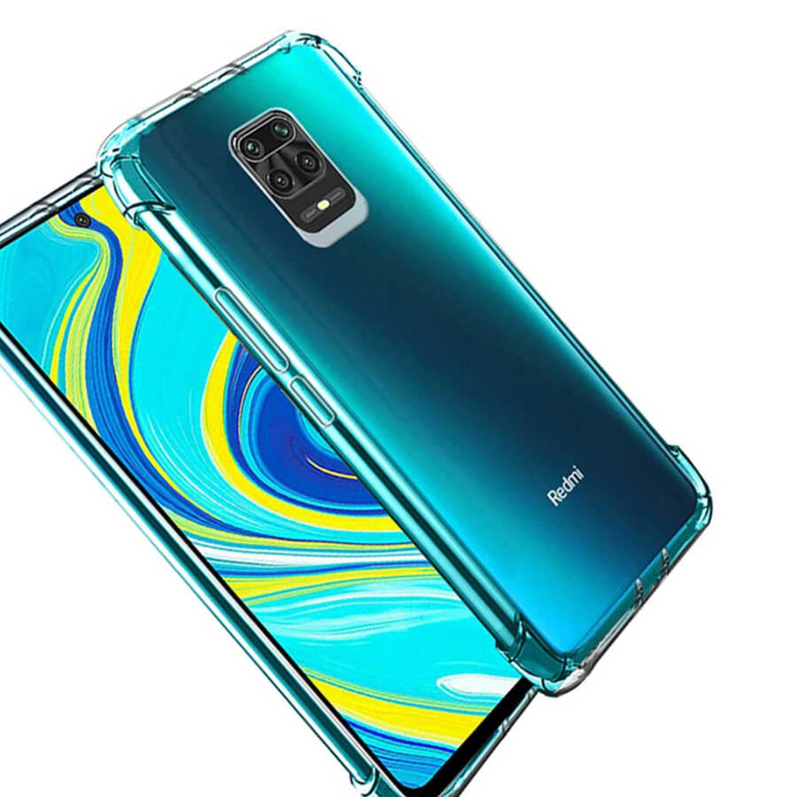 Xiaomi Redmi Note 9 Kılıf Zore Nitro Anti Shock Silikon Renksiz