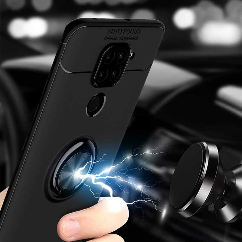 Xiaomi Redmi Note 9 Kılıf Zore Ravel Silikon Kapak Kırmızı