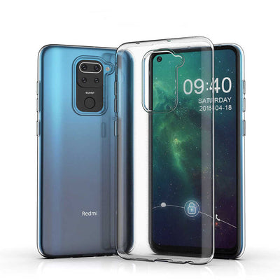 Xiaomi Redmi Note 9 Kılıf Zore Süper Silikon Kapak Renksiz