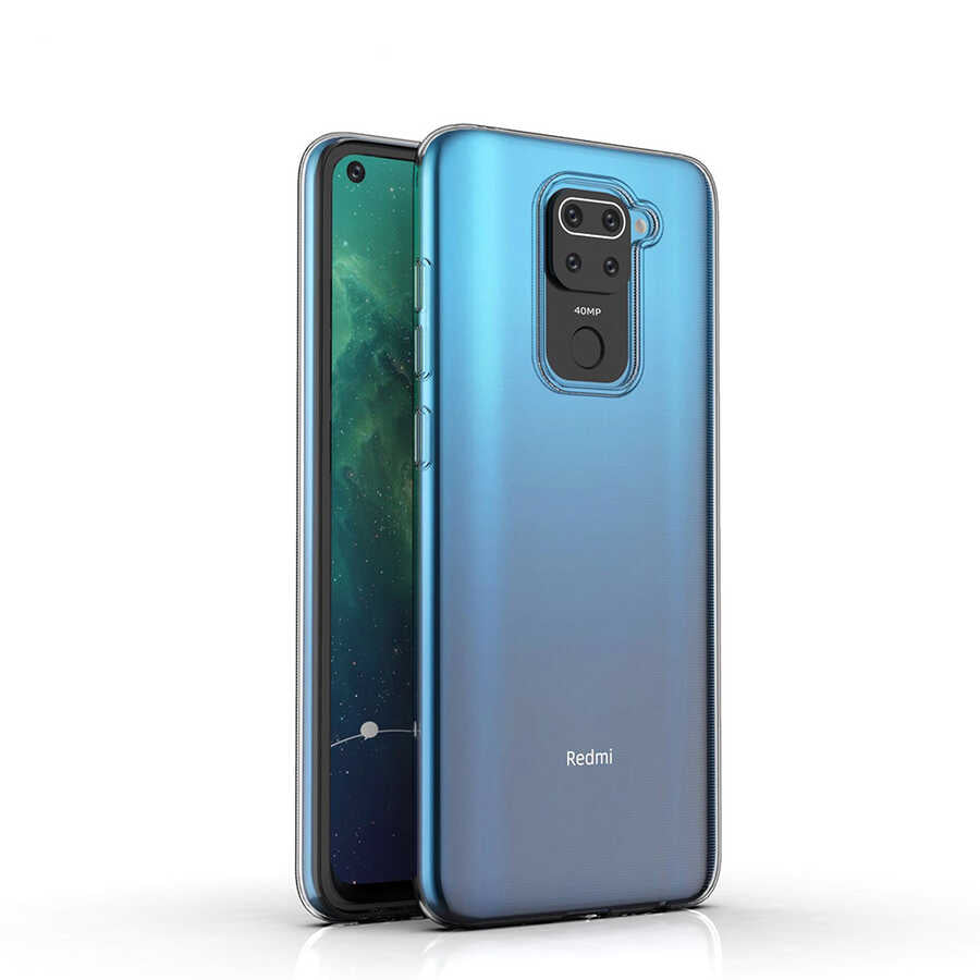 Xiaomi Redmi Note 9 Kılıf Zore Süper Silikon Kapak Renksiz