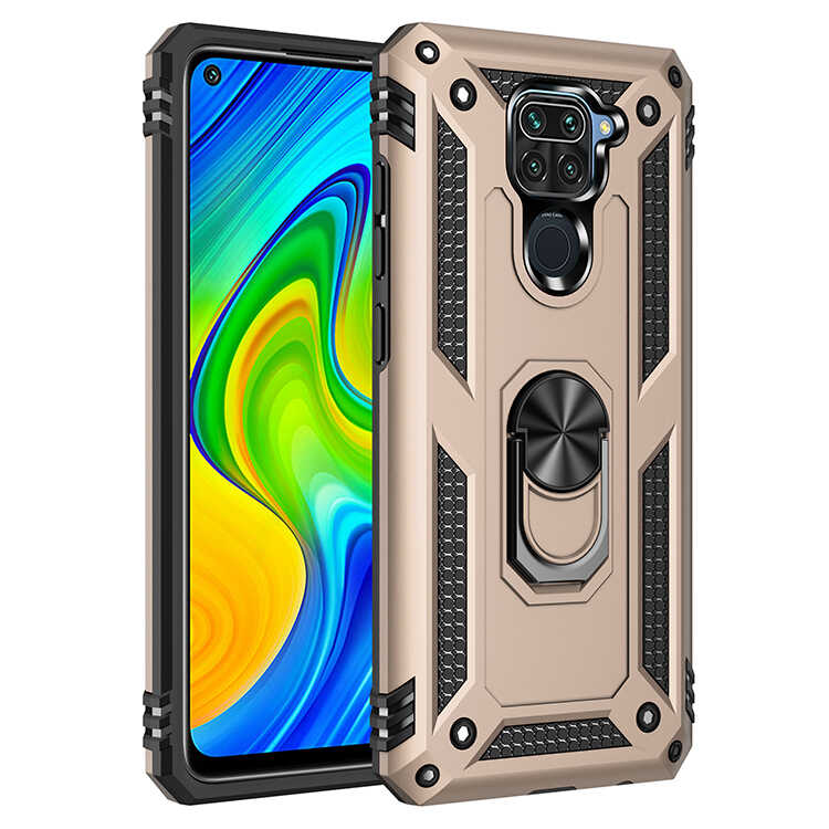 Xiaomi Redmi Note 9 Kılıf Zore Vega Kapak Rose Gold