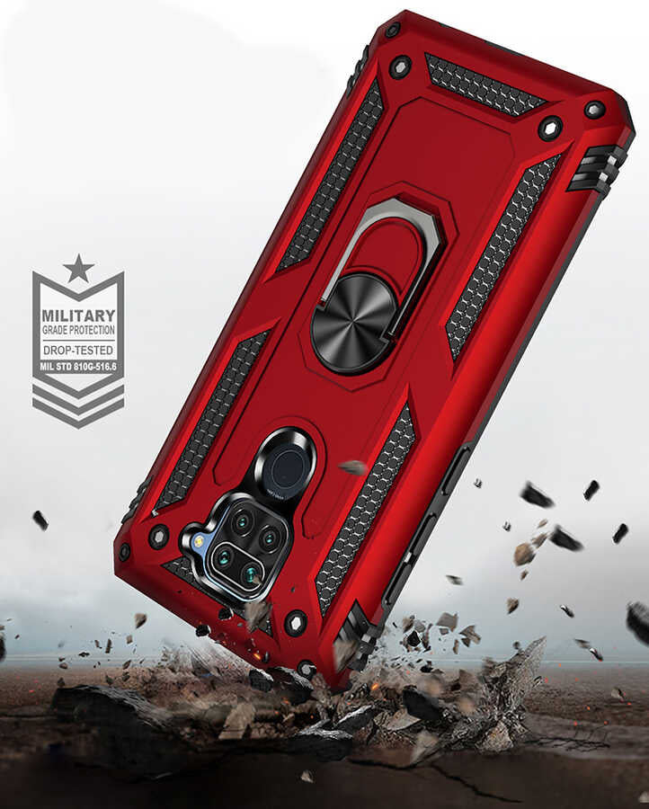 Xiaomi Redmi Note 9 Kılıf Zore Vega Kapak Mavi