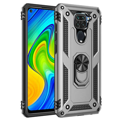 Xiaomi Redmi Note 9 Kılıf Zore Vega Kapak Gri