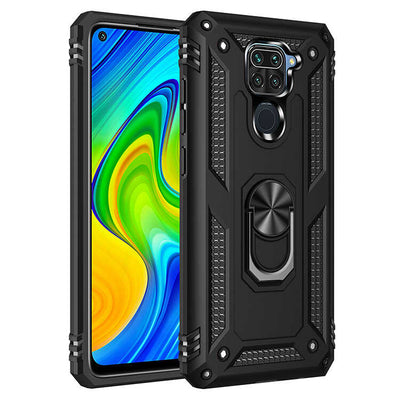 Xiaomi Redmi Note 9 Kılıf Zore Vega Kapak Siyah