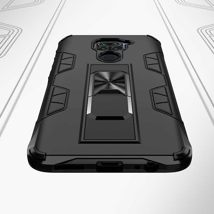 Xiaomi Redmi Note 9 Kılıf Zore Volve Kapak Kırmızı