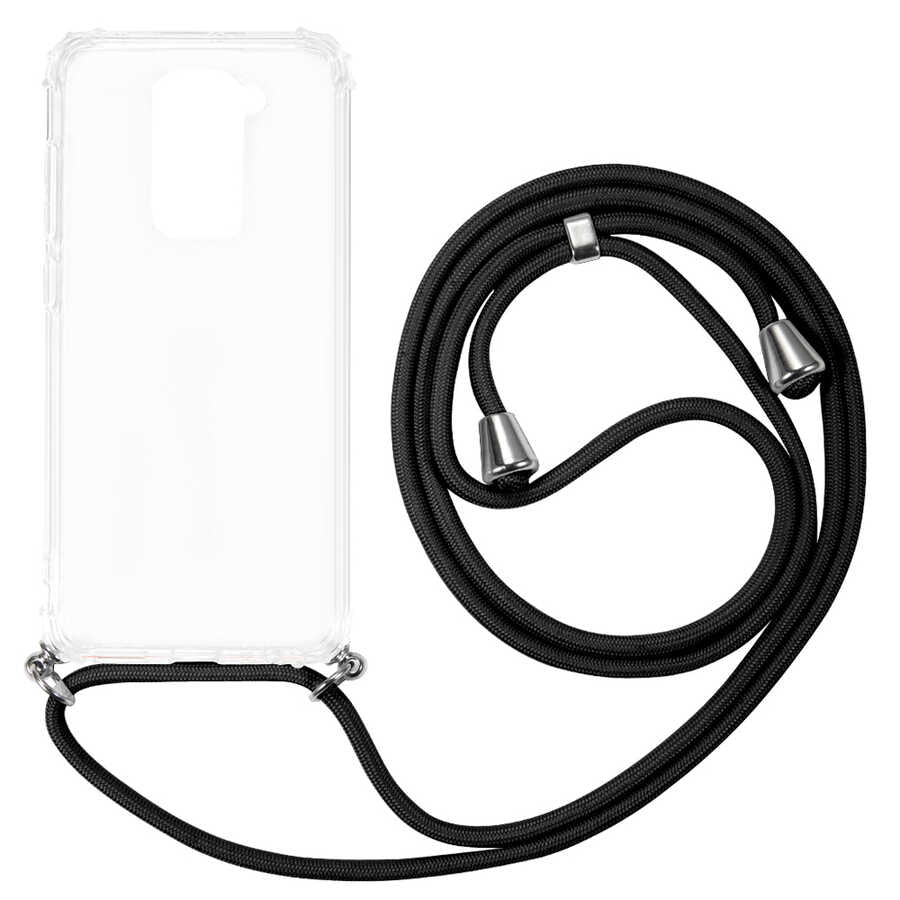 Xiaomi Redmi Note 9 Kılıf Zore X-Rop Kapak Renksiz