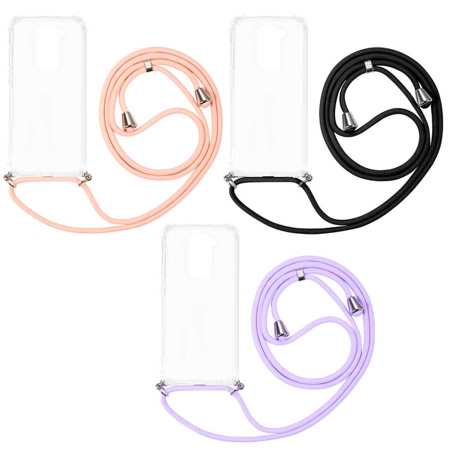 Xiaomi Redmi Note 9 Kılıf Zore X-Rop Kapak Renksiz