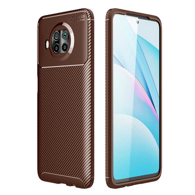 Xiaomi Redmi Note 9 Pro 5G Kılıf Zore Negro Silikon Kapak Kahverengi