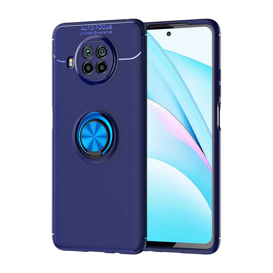 Xiaomi Redmi Note 9 Pro 5G Kılıf Zore Ravel Silikon Kapak Mavi