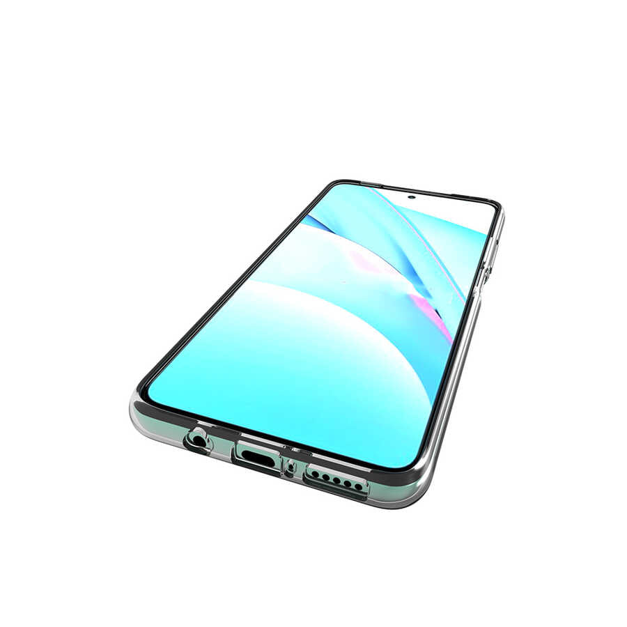 Xiaomi Redmi Note 9 Pro 5G Kılıf Zore Süper Silikon Kapak Renksiz