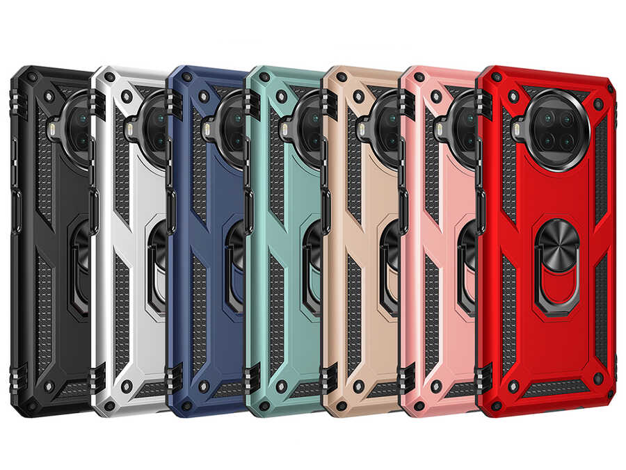 Xiaomi Redmi Note 9 Pro 5G Kılıf Zore Vega Kapak Gri