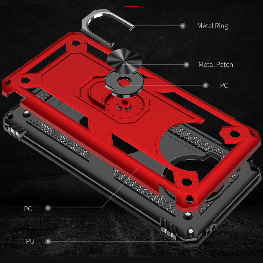 Xiaomi Redmi Note 9 Pro 5G Kılıf Zore Vega Kapak Gri
