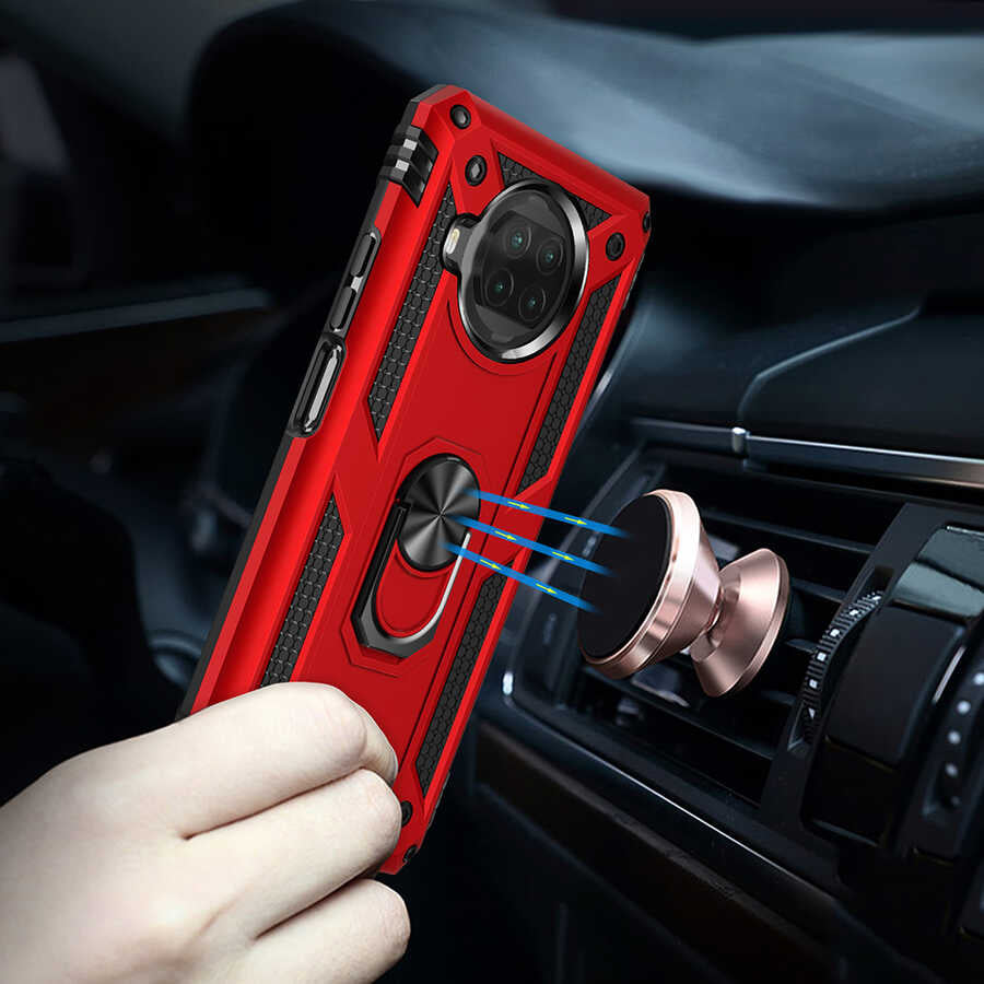 Xiaomi Redmi Note 9 Pro 5G Kılıf Zore Vega Kapak Gri