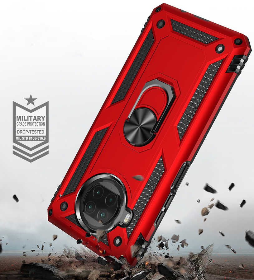 Xiaomi Redmi Note 9 Pro 5G Kılıf Zore Vega Kapak Gri