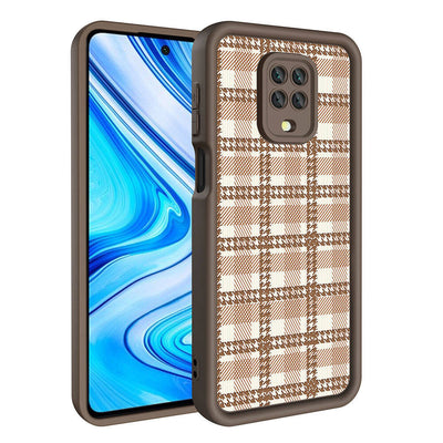 Xiaomi Redmi Note 9 Pro Kılıf Kamera Korumalı Baskılı Arka Yüzey Zore Klas Kapak Koyu Kahve