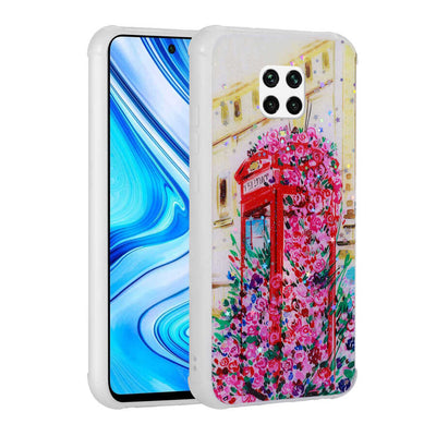Xiaomi Redmi Note 9 Pro Kılıf Simli Desenli Kamera Korumalı Parlak Zore Popy Kapak Kulübe