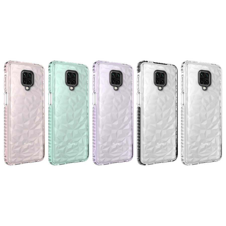 Xiaomi Redmi Note 9 Pro Kılıf Zore Buzz Kapak Siyah