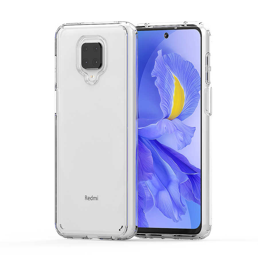 Xiaomi Redmi Note 9 Pro Kılıf Zore Coss Kapak Renksiz