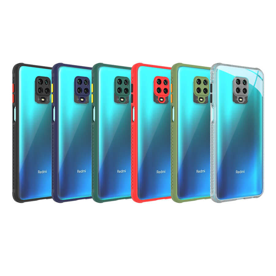 Xiaomi Redmi Note 9 Pro Kılıf Zore Kaff Kapak Koyu Yeşil