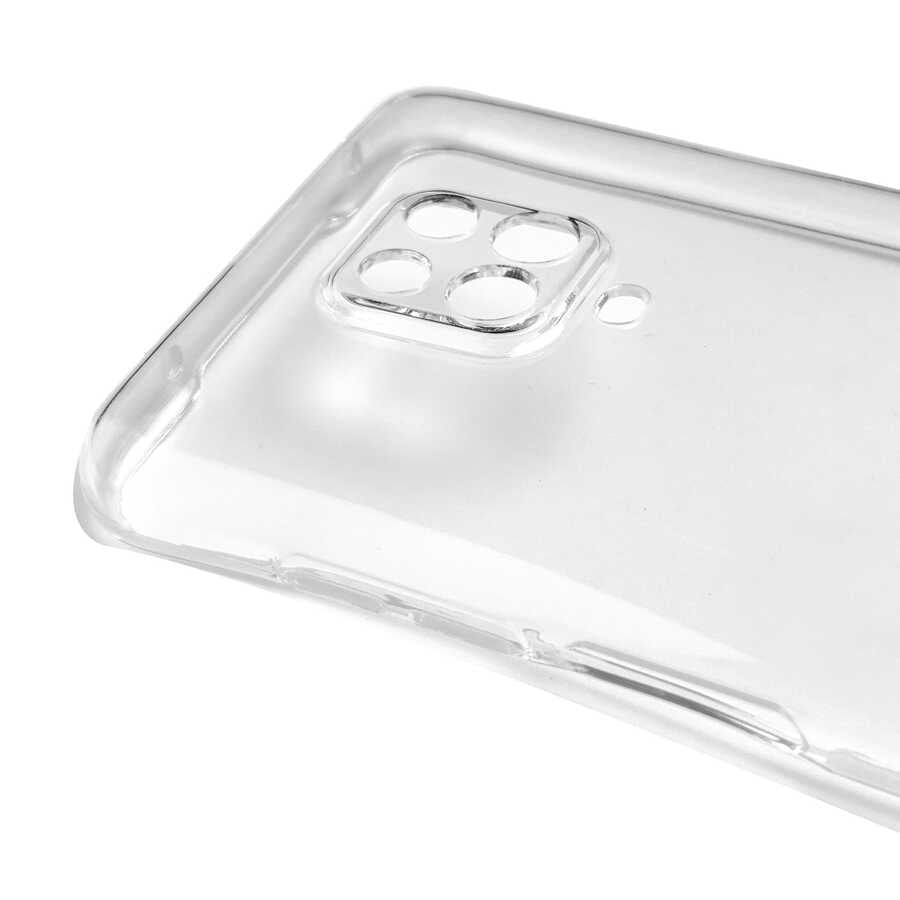 Xiaomi Redmi Note 9 Pro Kılıf Zore Kamera Korumalı Süper Silikon Kapak Renksiz