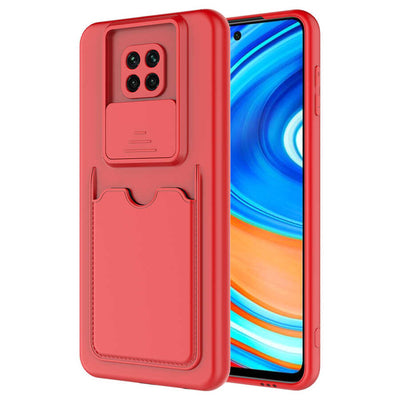 Xiaomi Redmi Note 9 Pro Kılıf Zore Kartix Kapak Kırmızı