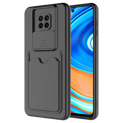 Xiaomi Redmi Note 9 Pro Kılıf Zore Kartix Kapak Siyah