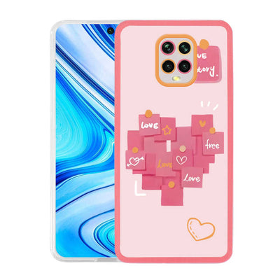 Xiaomi Redmi Note 9 Pro Kılıf Zore M-Fit Desenli Kapak Love Story No2