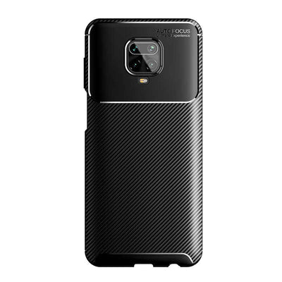 Xiaomi Redmi Note 9 Pro Kılıf Zore Negro Silikon Kapak Kahverengi