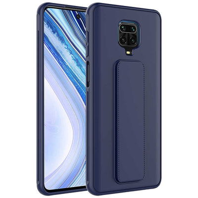 Xiaomi Redmi Note 9 Pro Kılıf Zore Qstand Kapak Koyu Yeşil