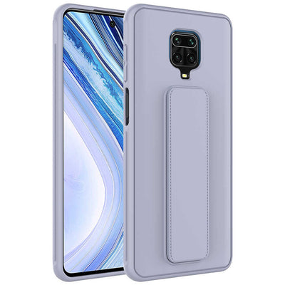Xiaomi Redmi Note 9 Pro Kılıf Zore Qstand Kapak Gri