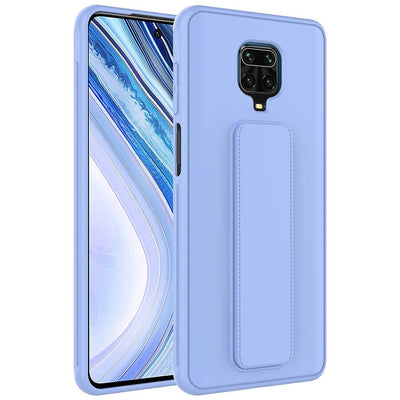 Xiaomi Redmi Note 9 Pro Kılıf Zore Qstand Kapak Lila