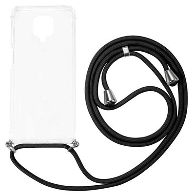 Xiaomi Redmi Note 9 Pro Kılıf Zore X-Rop Kapak Renksiz