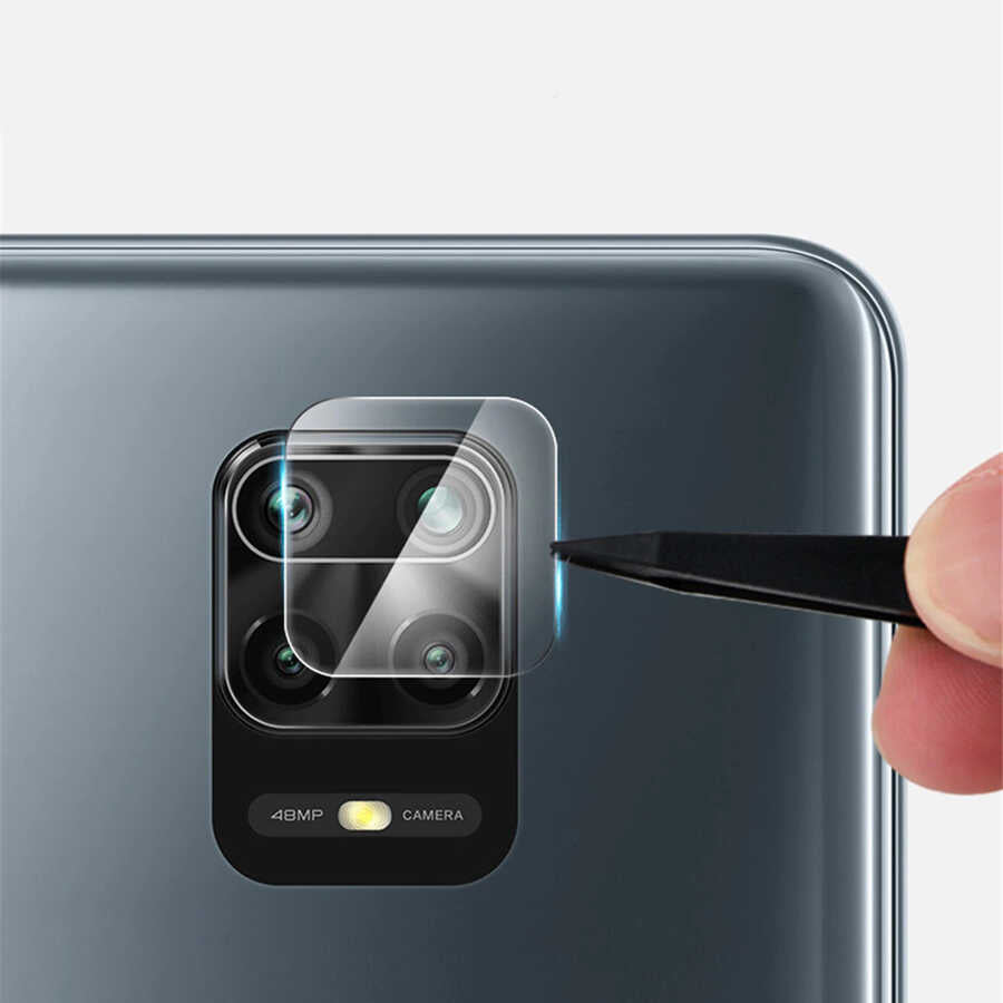 Xiaomi Redmi Note 9 Pro Zore Nano Kamera Koruyucu Renksiz