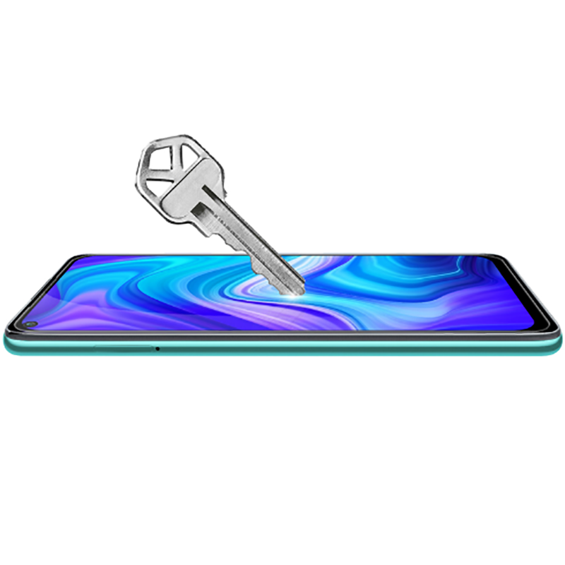 Xiaomi Redmi Note 9 Zore Kenarları Kırılmaya Dayanıklı Cam Ekran Koruyucu Siyah