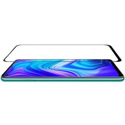 Xiaomi Redmi Note 9 Zore Kenarları Kırılmaya Dayanıklı Cam Ekran Koruyucu Siyah