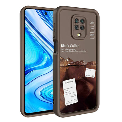 Xiaomi Redmi Note 9S Kılıf Kamera Korumalı Baskılı Arka Yüzey Zore Klas Kapak Koyu Kahve