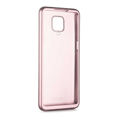 Xiaomi Redmi Note 9S Kılıf Zore 360 3 Parçalı Rubber Kapak Rose Gold
